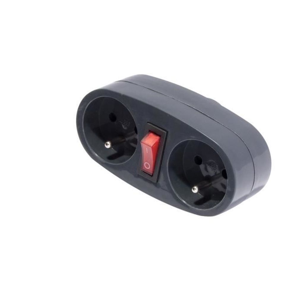 CHACON - Domino 2 x 16A-mit Schalter - 47005 Produktbild 