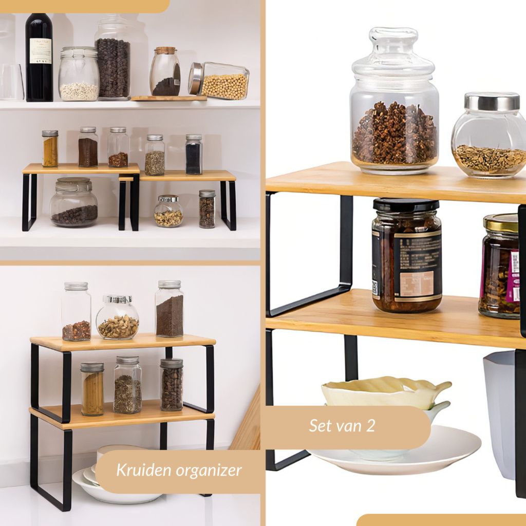 Confezione Da 2 Organizer Estraibili Sottolavello Per Bagno E Cucina | In Acrilico Trasparente Con Cassetti E Divisori | Salvaspazio Impilabile 21x33,5x23 Cm - 2