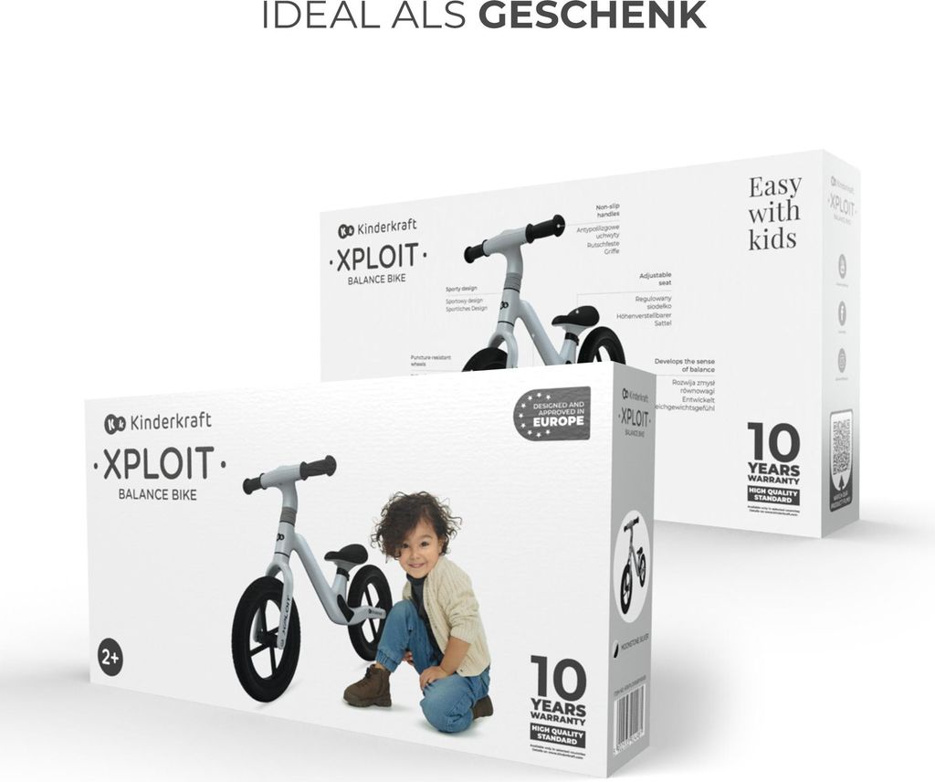 Kinderkraft XPLOIT - balančný bicykel - športový dizajn - Obrázok produktu 