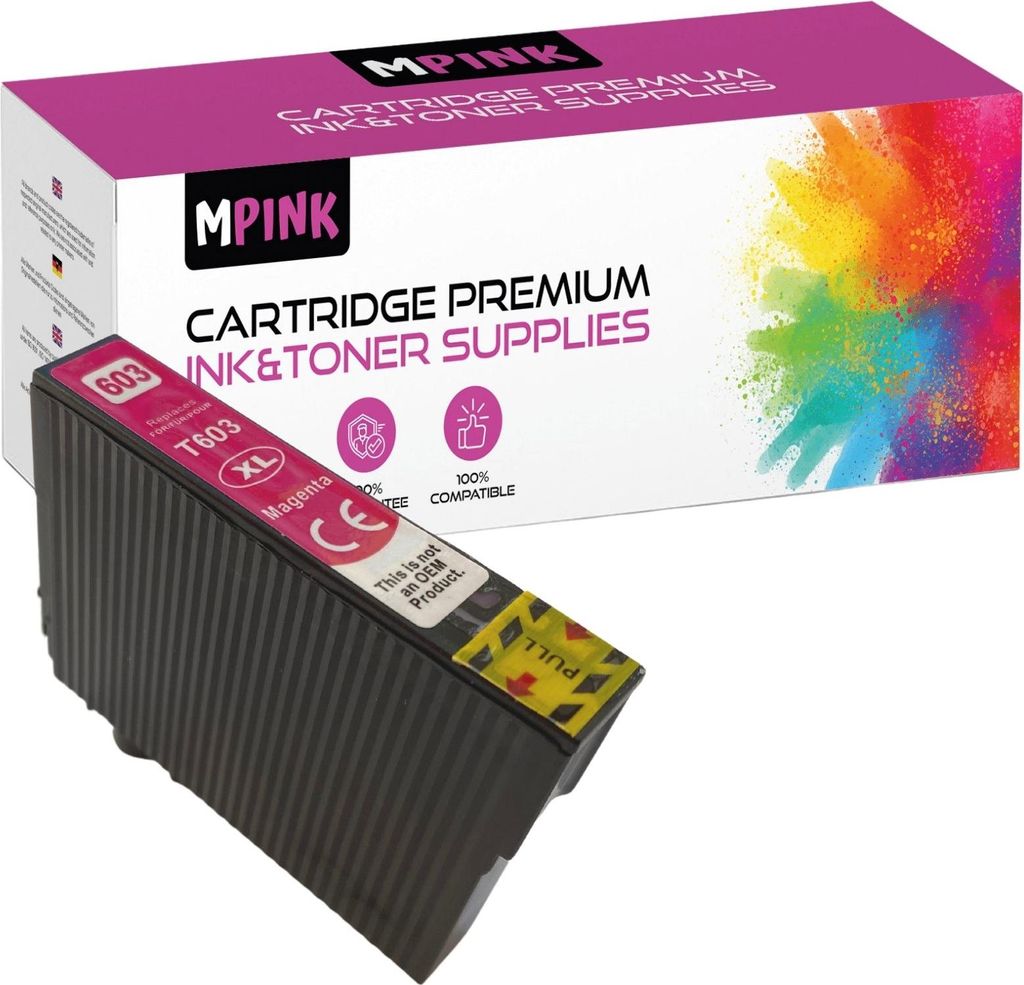 Druckerpatronen für Epson C13T03A34010 Magenta Expression Home XP-2150 3100 4100 Series WF-2810dwf 2830dwf