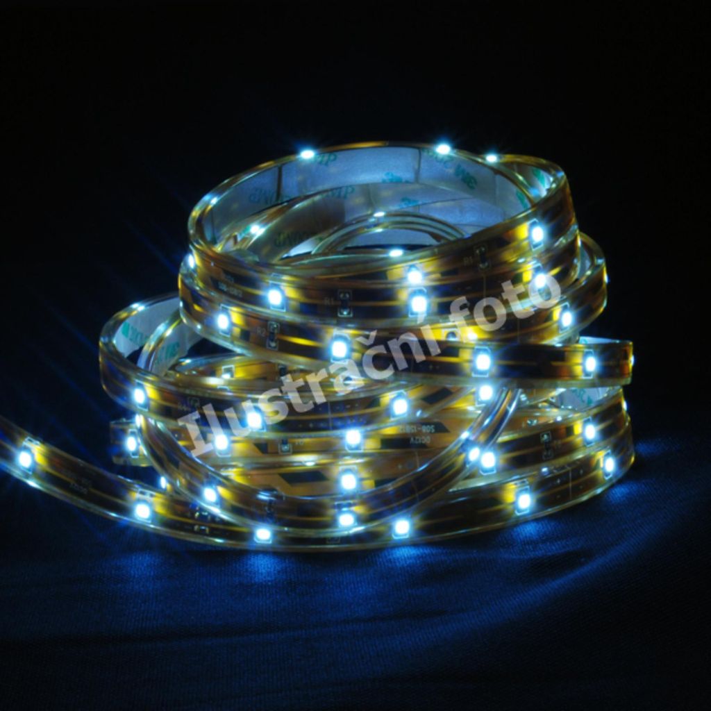 Schmachtl McLED LED-Streifen SMD3528, kaltweiß, DC12V, IP68, 8 mm, weiße Leiterplatte, 30 LEDs/Meter 121.200.10.0