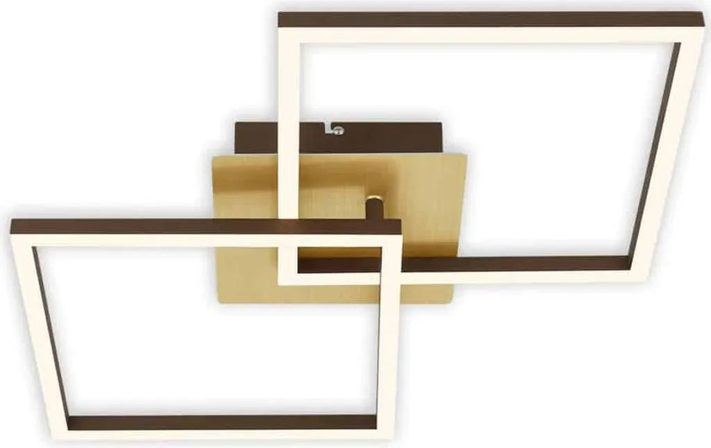 Lampada LED Soffitto Marrone Dorato 2x11W - Luce Pratica per Casa