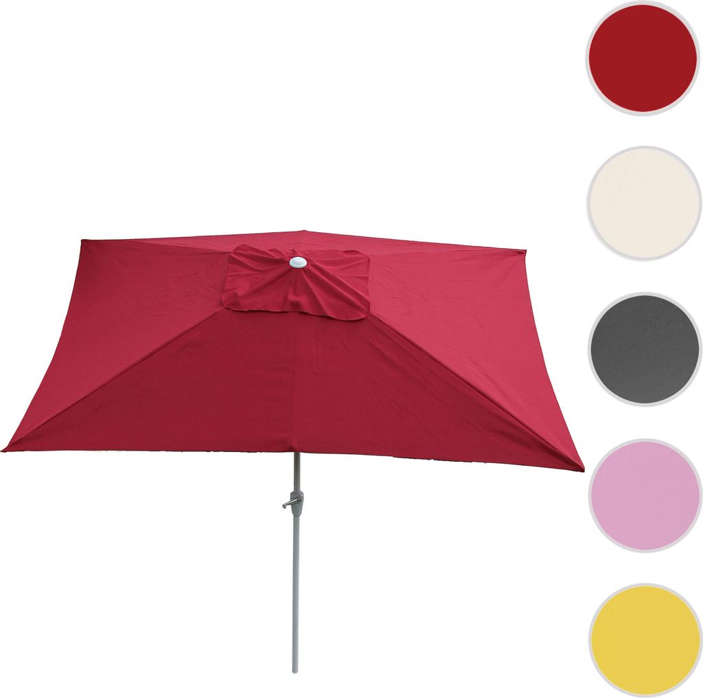 Sonnenschirm N23, Gartenschirm, 2x3m rechteckig neigbar, Produktbild 