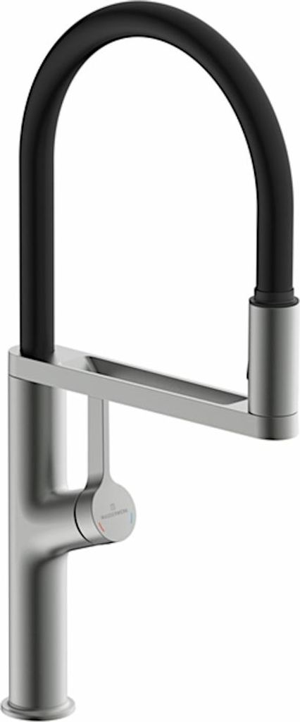 WASSERWERK Armatur ARIA in GRAPHIT MATT mit flexiblen Bogenauslauf / Küchenarmatur / Einhebelmischer