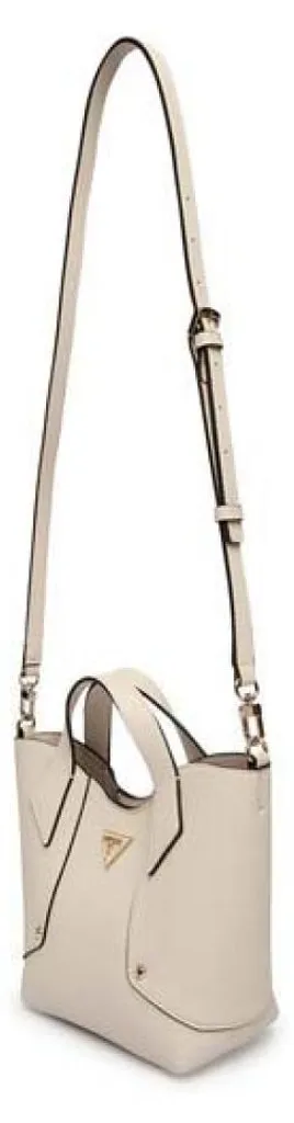 Sac Guess Darcy Mini Tote Beige Grainé - Finition Or et Format Idéal