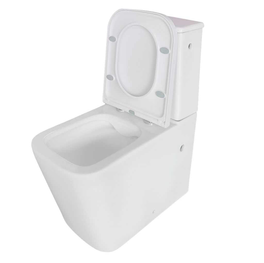 WC-Kombination Set Aliki Tiefspüler ohne Spülrand weiß Produktbild 3