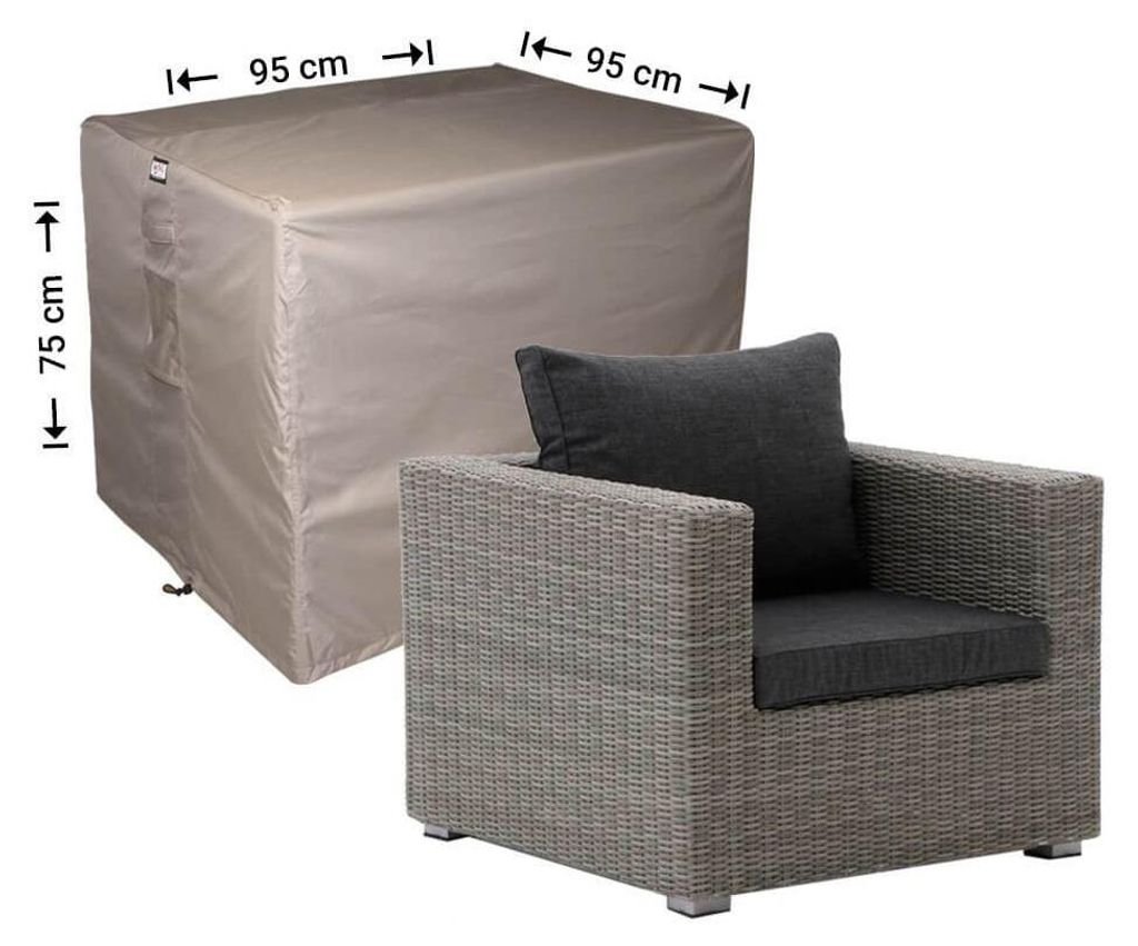 Raffles Covers Raffles Covers Loungesessel Schutzhülle | Atmungsaktiv | Wasserdicht | UV-beständig | Doppelnähte | Elastischer Kordelzug - Farbe...