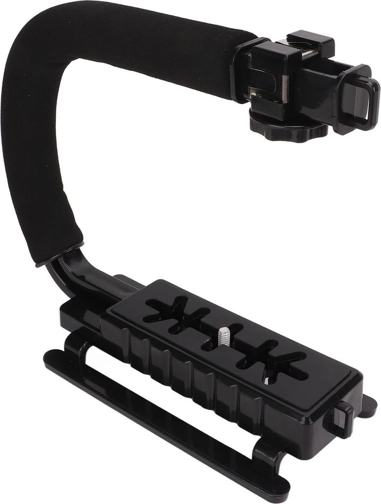 Puluz u C Form Video Action Stabilisierung des Griffs ABS BISS Schwamm Schwarze Handheld -Fotografie Accoessory für Mikrofilme