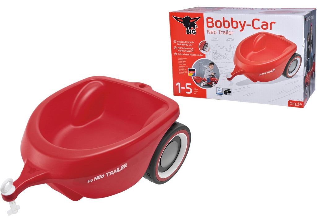 BIG Przyczepka do jeździka Bobby Car Neo czerwona Zdjęcie produktu 