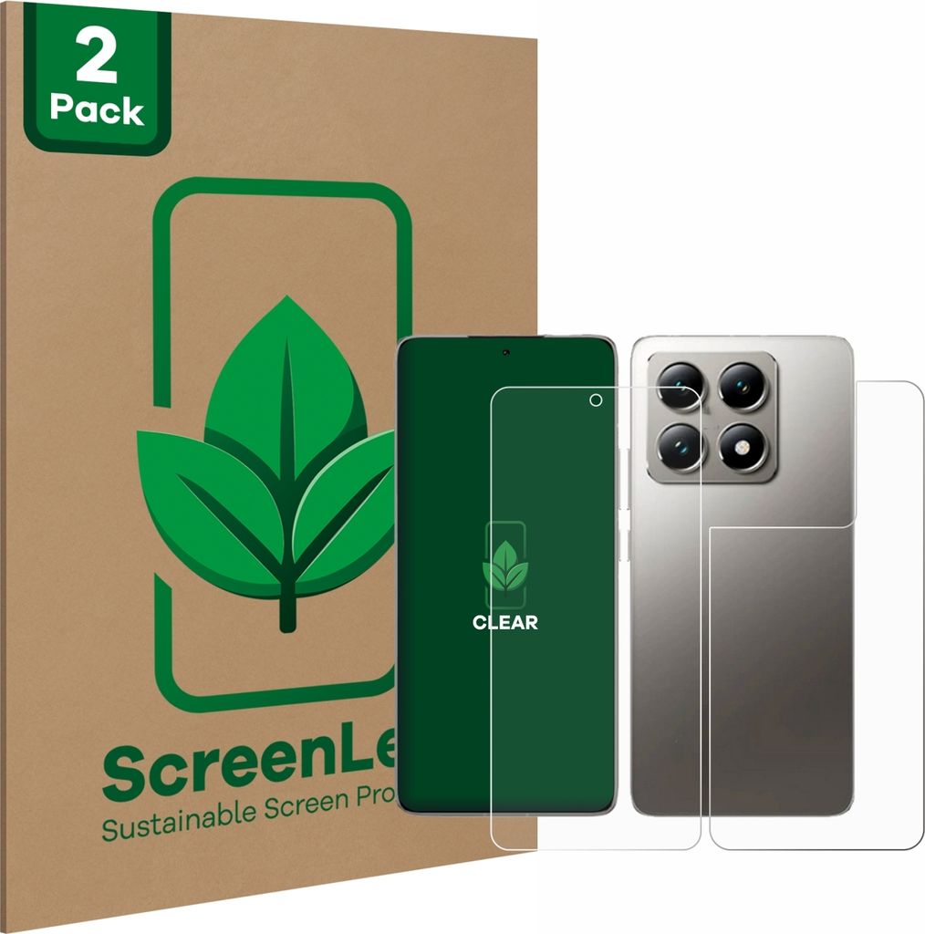 2x ScreenLeaf Schutzfolie für Xiaomi 14T Pro Produktbild 