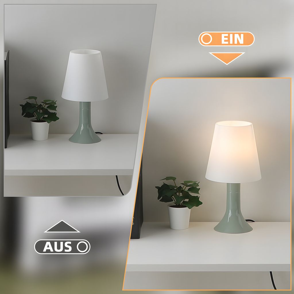 Relaxdays Lampe De Chevet, Lot De 2, Abat-jour, Douille E14