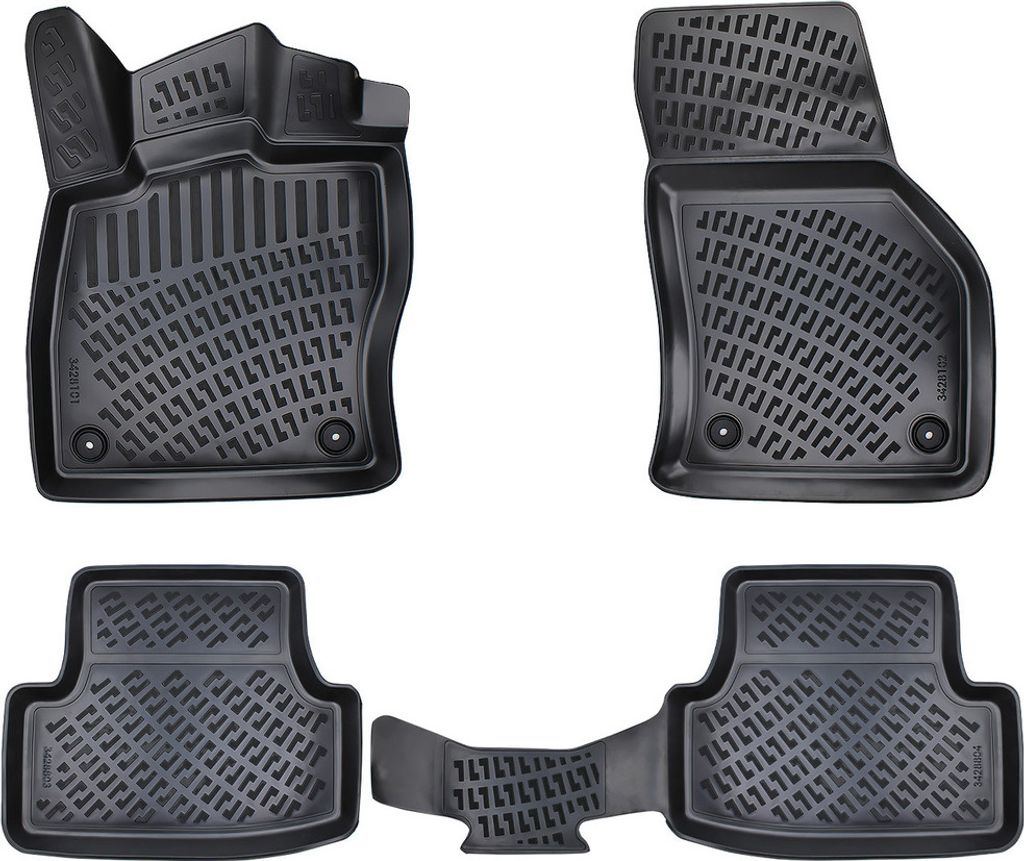 3D Auto Fussmatten Set passend für VW e-Golf Elektro Baujahr ab 2014