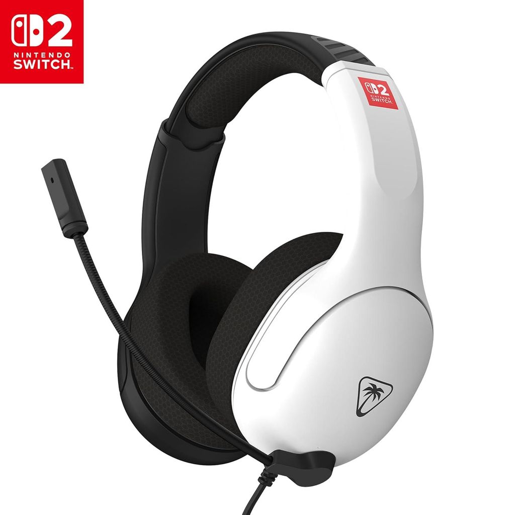 Turtle Beach Airlite Fit Gaming-Headset für Nintendo Switch 2/1/OLED – Offiziell lizenziert, 40-mm-Treiber, Geräuschisolierung, Mikrofon