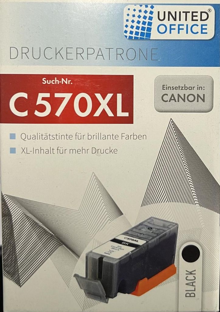 United Office Druckerpatrone C570XL Kompatibel mit Canon Produktbild 