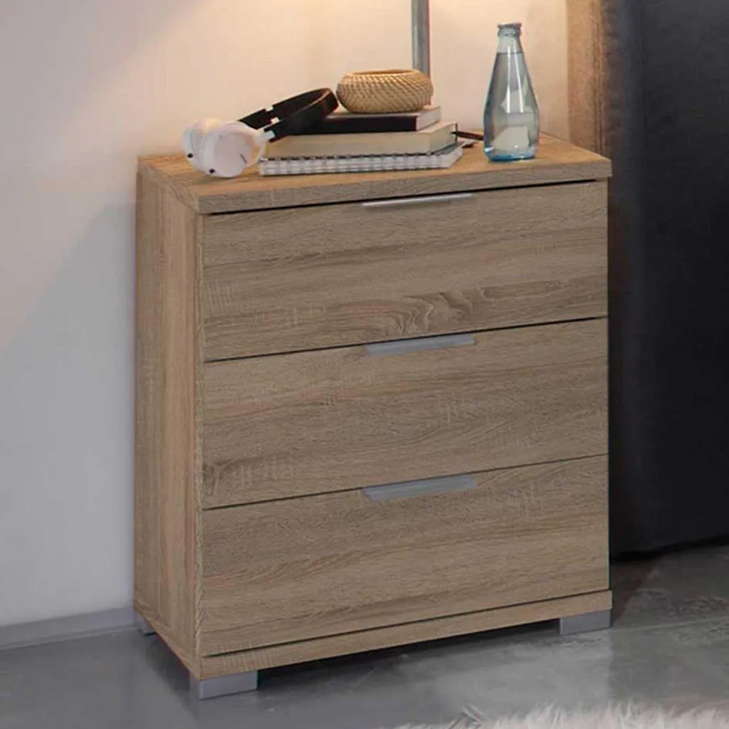 Table de nuit Nelli avec tiroir en bois naturel design scandinave chic - 3