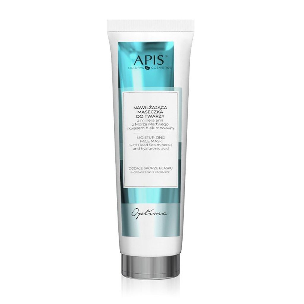 APIS OPTIMA, FEUCHTIGKEITSSPENDENDE GESICHTSMASKE MIT MEERESMINERALIEN UND HYALURONSÄURE, 100 ml