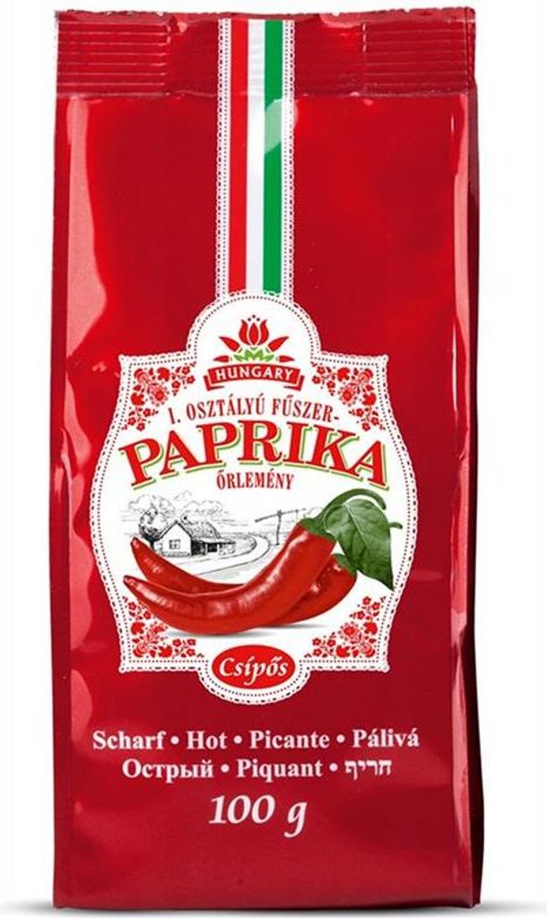 Fuszer Paprika Orlemeny Csipos 100 g maďarská ostrá paprika Obrázek produktu 