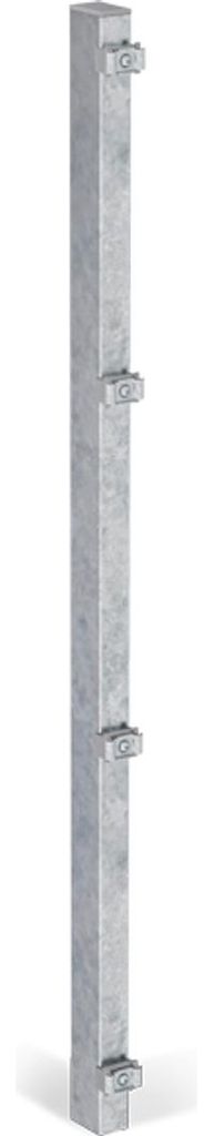 ALBERTS Zaunpfosten, inkl.Klemmlasche, verkürzt, Bohrab:400mm, feuerv60x40/1275mm, Zub.im Pf.