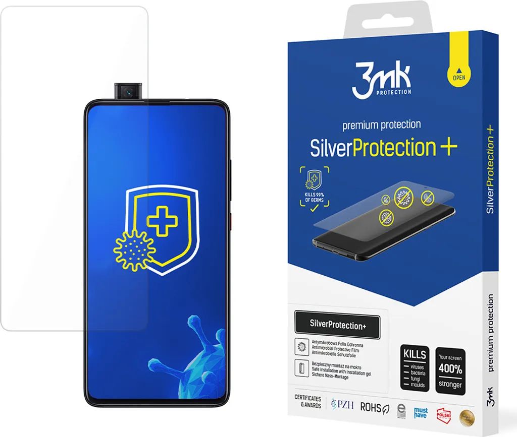 Redmi K20 Protezione Invisibile 3mk SilverProtection+ Argento