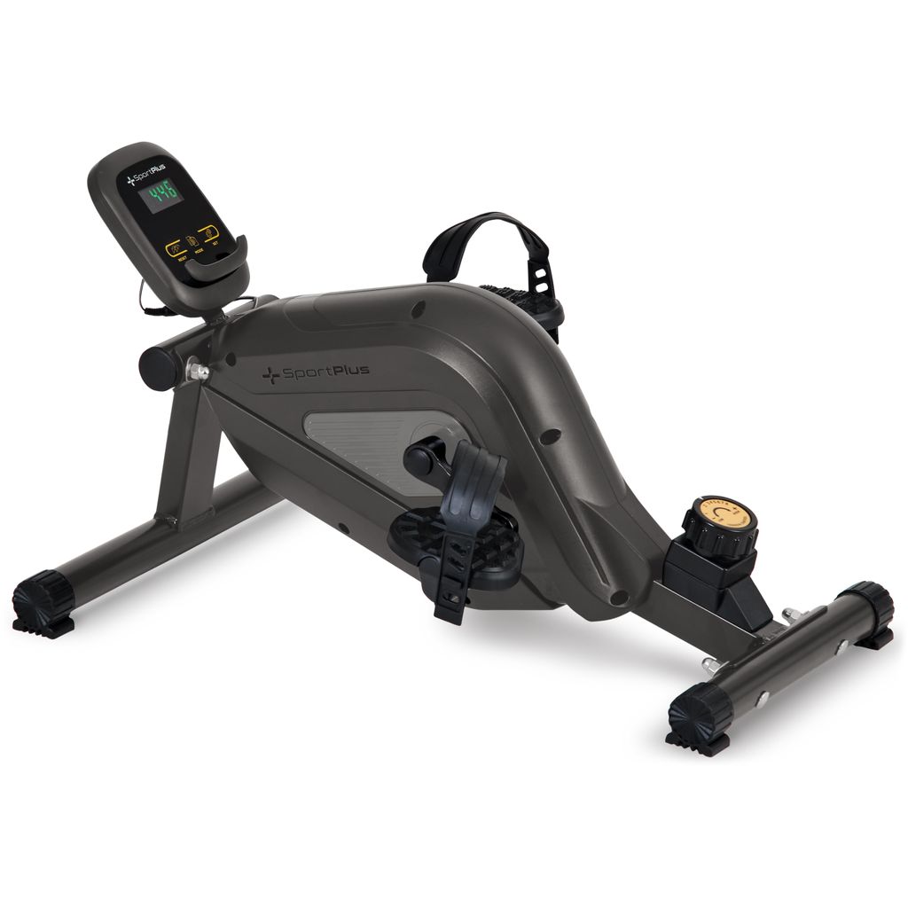 SportPlus I Mini-Heimtrainer für Zuhause I kleiner Beintrainer inkl. Trainingscomputer, Pedaltrainer, 8 Widerstandsstufen, Pedale wie beim Crosstr...