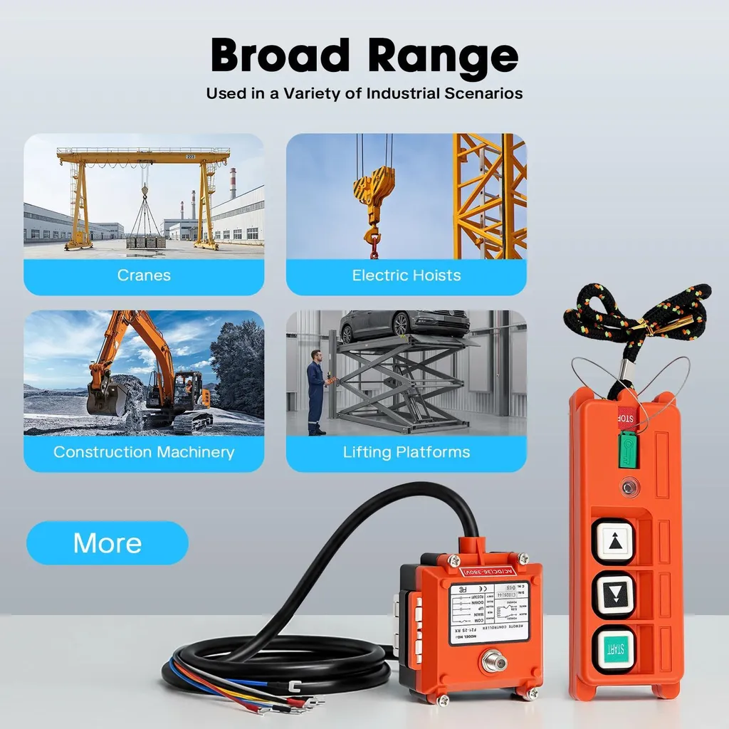 Télécommande de grue étanche IP65 en ABS orange robuste modèle F21-2S - 12