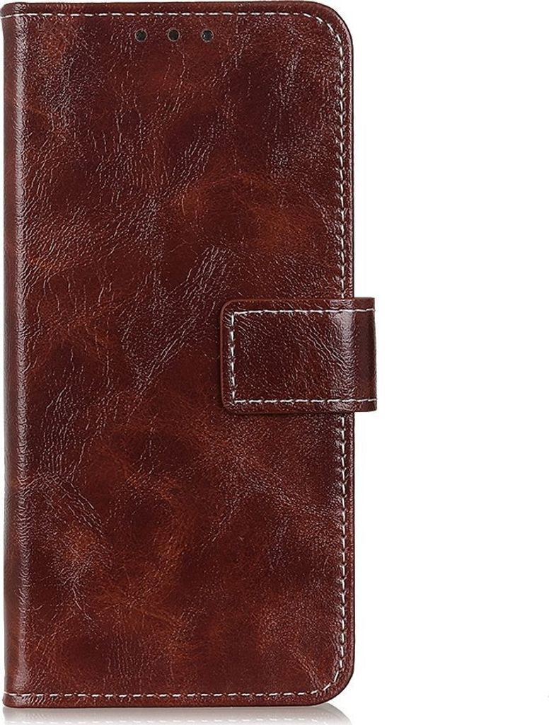 Mobigear Basic Xiaomi Redmi Note 10 5G Hülle Klapphülle Geldbörse - Braun