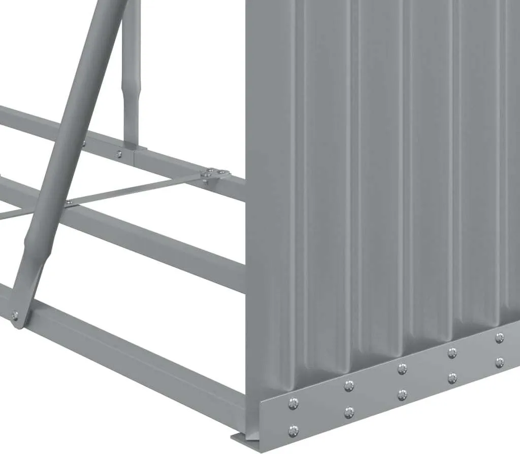 Riparo Legna vidaXL 180x45x100 cm Acciaio Zincato - Offerta Online - 7