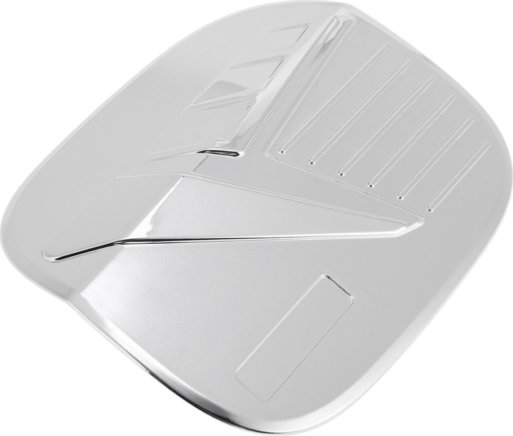 Kraftstofftankdeckel für Mazda CX-50 2023-2025 Tankklappenabdeckung Klebeart Chrom Silber Ton ABS
