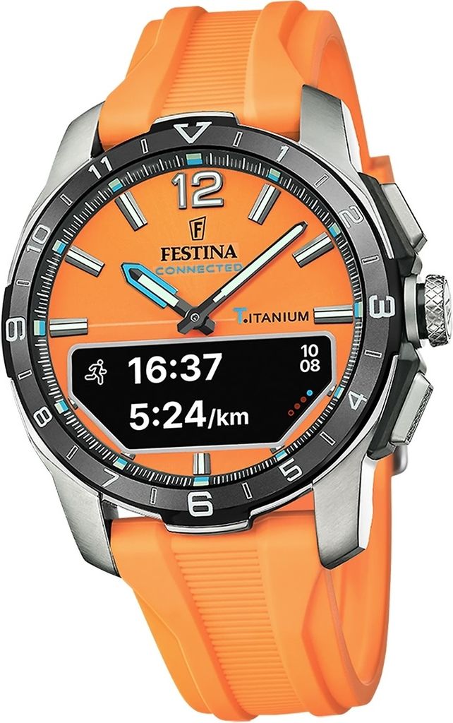Festina Silikon Herren Uhr Armbanduhr orange Elegant Sport D2UF23000/7
