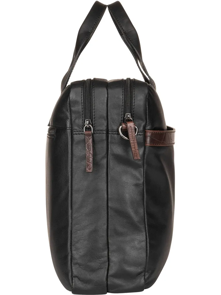 Porte-documents en cuir Bugatti Corso DeLuxe Large avec protection PC - 18