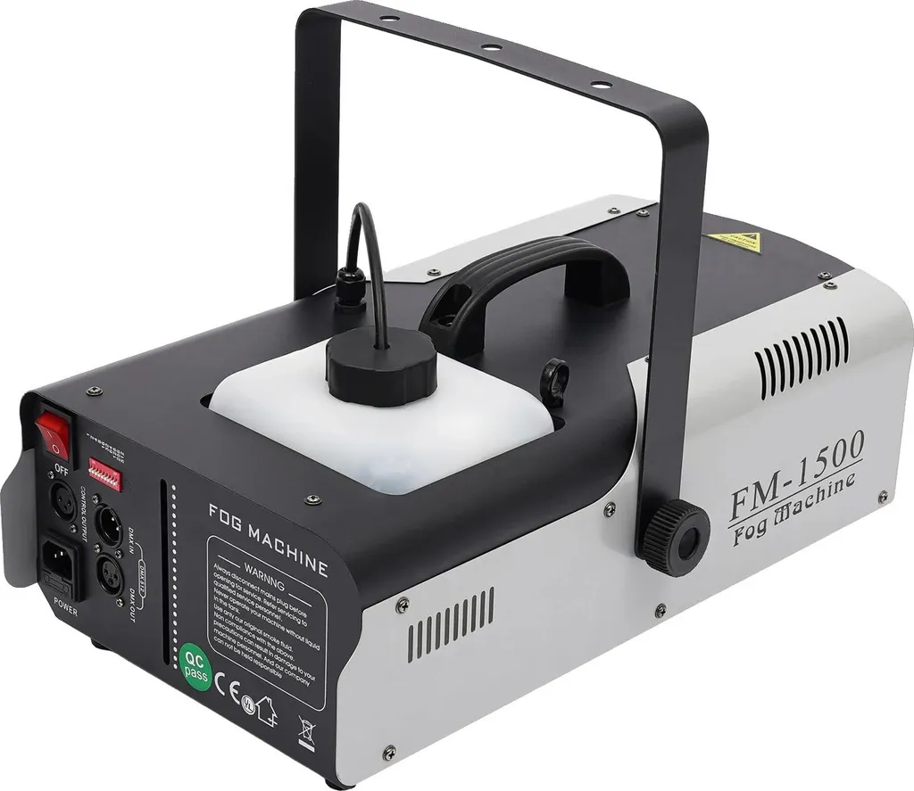Machine à fumée 1500W DMX512 avec 9 LED 3W et télécommande sans fil