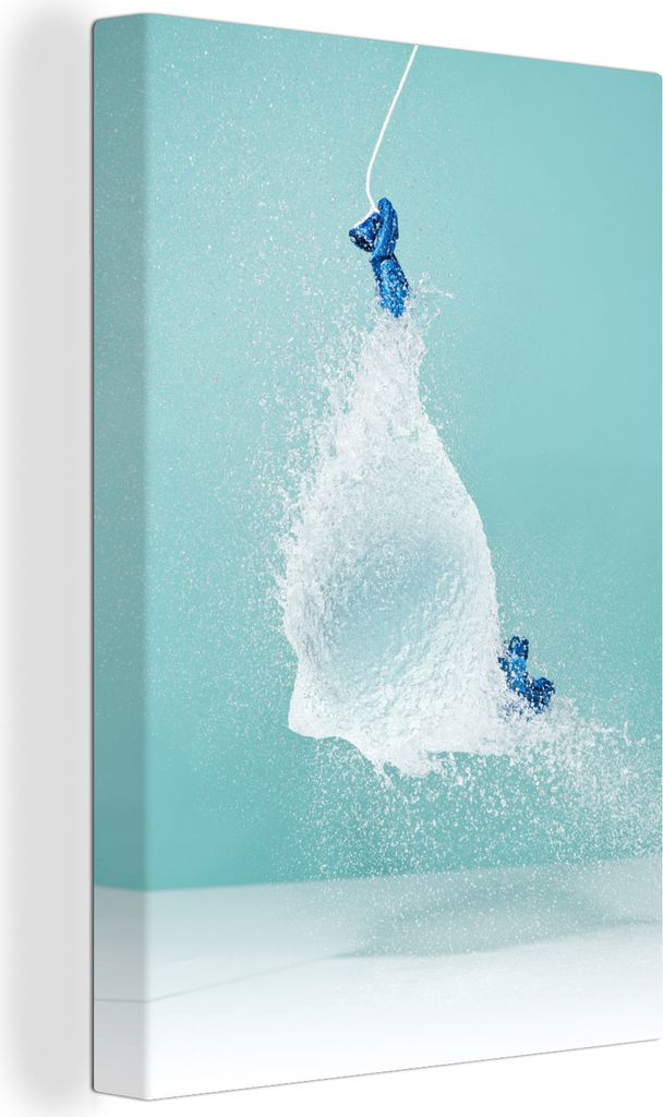 OneMillionCanvasses - Leinwandbilder - 90x140 cm, Platzender Ballon, Wandbilder Kunstdruck Wanddekoration - Wandschmucke - Schlafzimmer