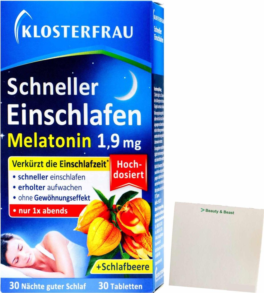 Klosterfrau schneller Einschlafen (30 Tabletten) + usy Block