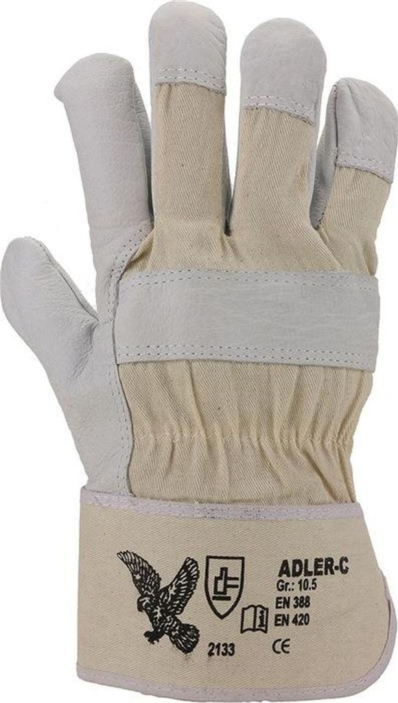 ASATEX Handschuhe Adler-C naturfarben Gr. 10,5 - ADLER-C/105