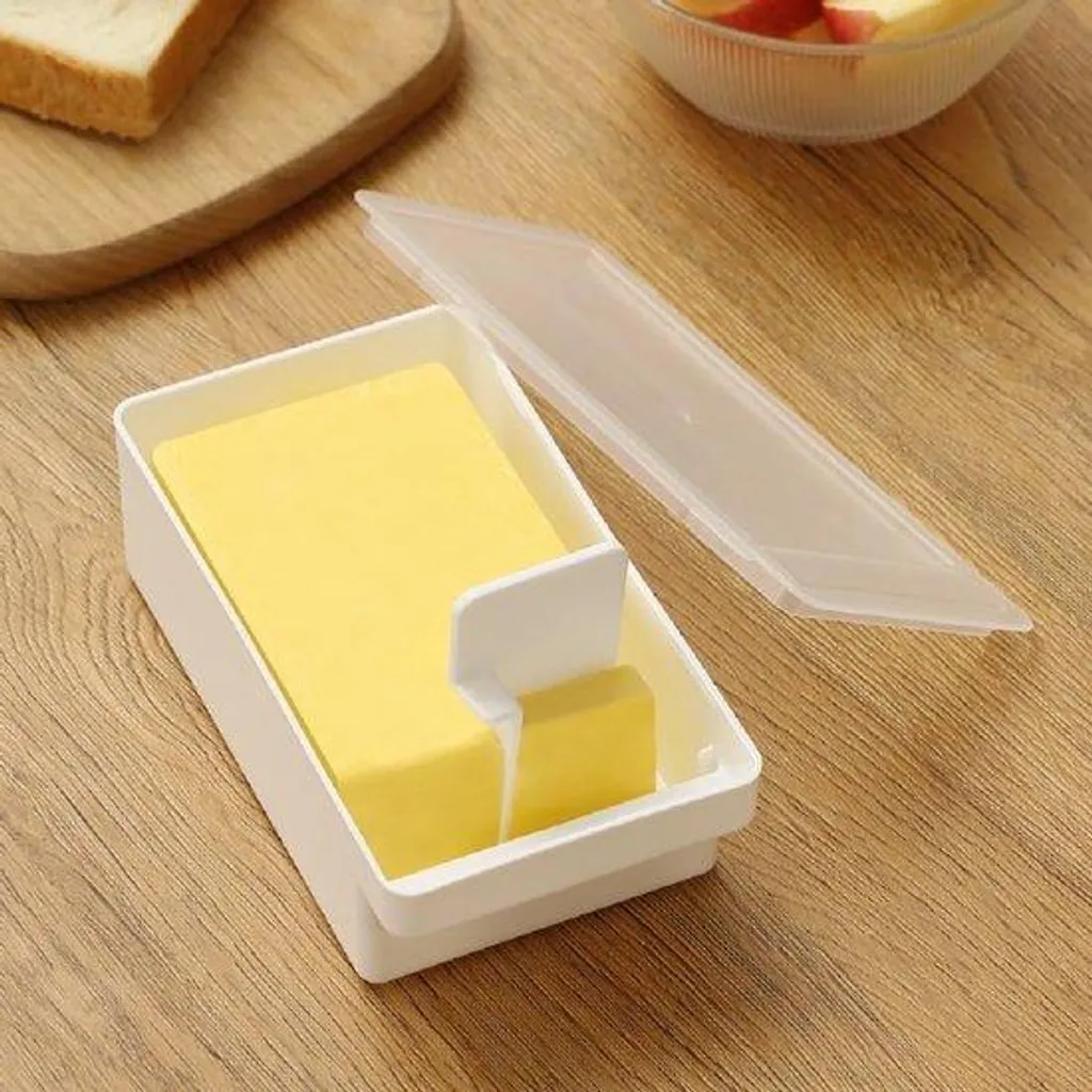 Lot de 2 Beurriers avec Couvercle et Couteau pour Beurre de 200g