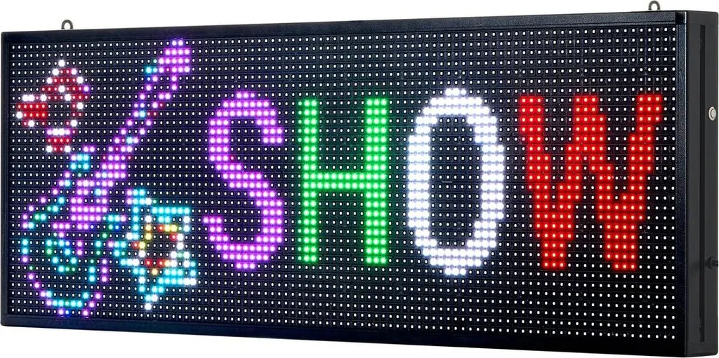 Panneau d'affichage LED programmable P10 défilant couleur 40x14 pouces - 9