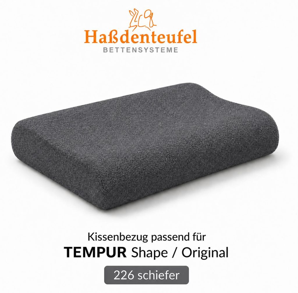 Kissenbezug passend für TEMPUR Shape Original S M L XL – Produktbild  KI-generiertes Bild