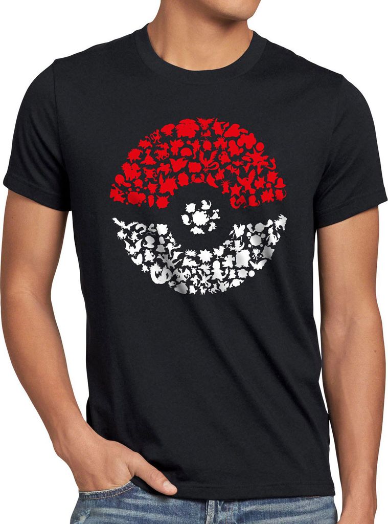A.N.T. Fang sie alle Herren T-Shirt poke ball monster spiel online