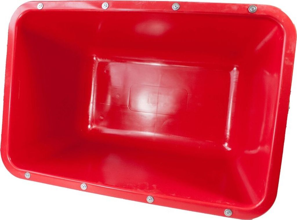 Mörtelwanne Kunststoff 200 Liter vier Farben Stahl-Verstärkung(rot)