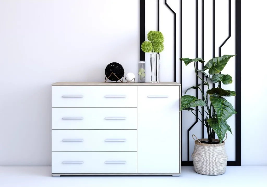 Commode à tiroirs compacte pour ranger sans encombrer votre intérieur