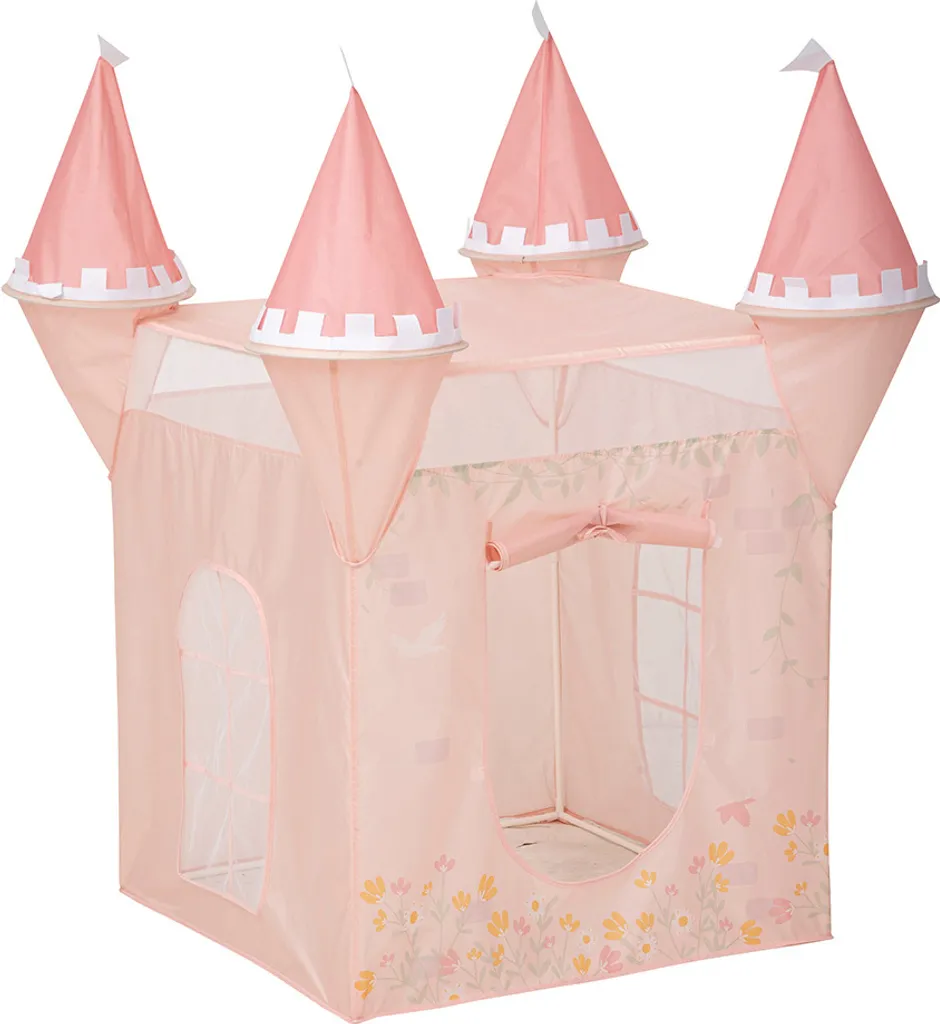 Tente de jeu Château Rosa : la solution pour ranger les jouets rose