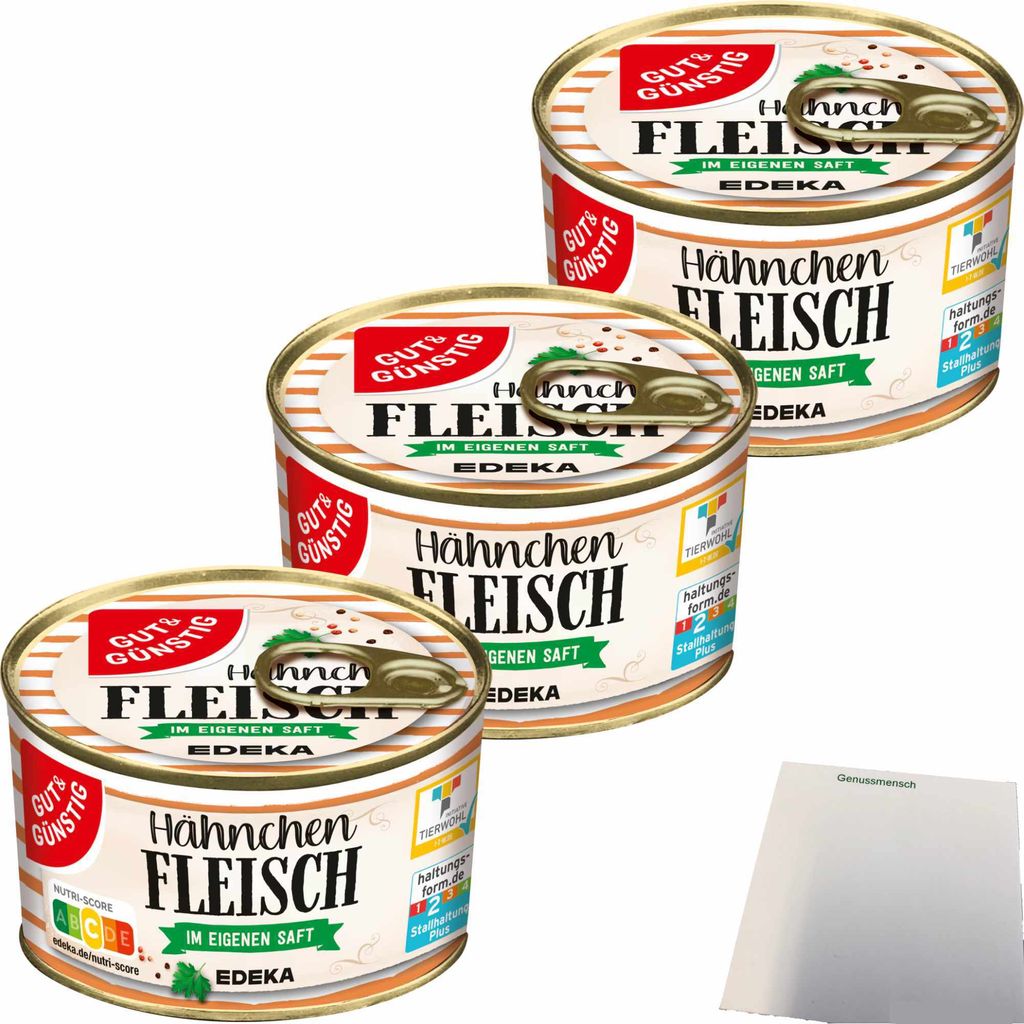 G&G Hähnchenfleisch im eigenen Saft 3er Pack (3x300g Dose) Produktbild 