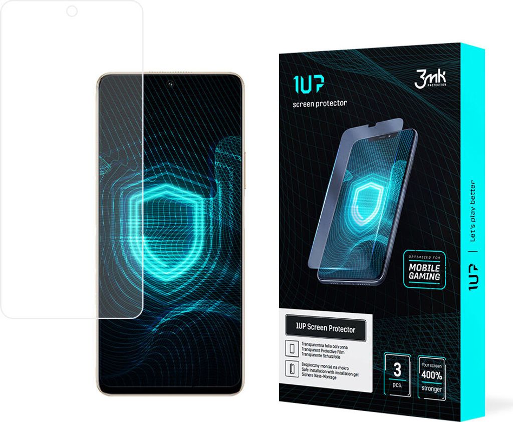 3mk Display Schutzfolie 1UP für Honor Magic 4 Lite transparent Gaming (3 Stück)