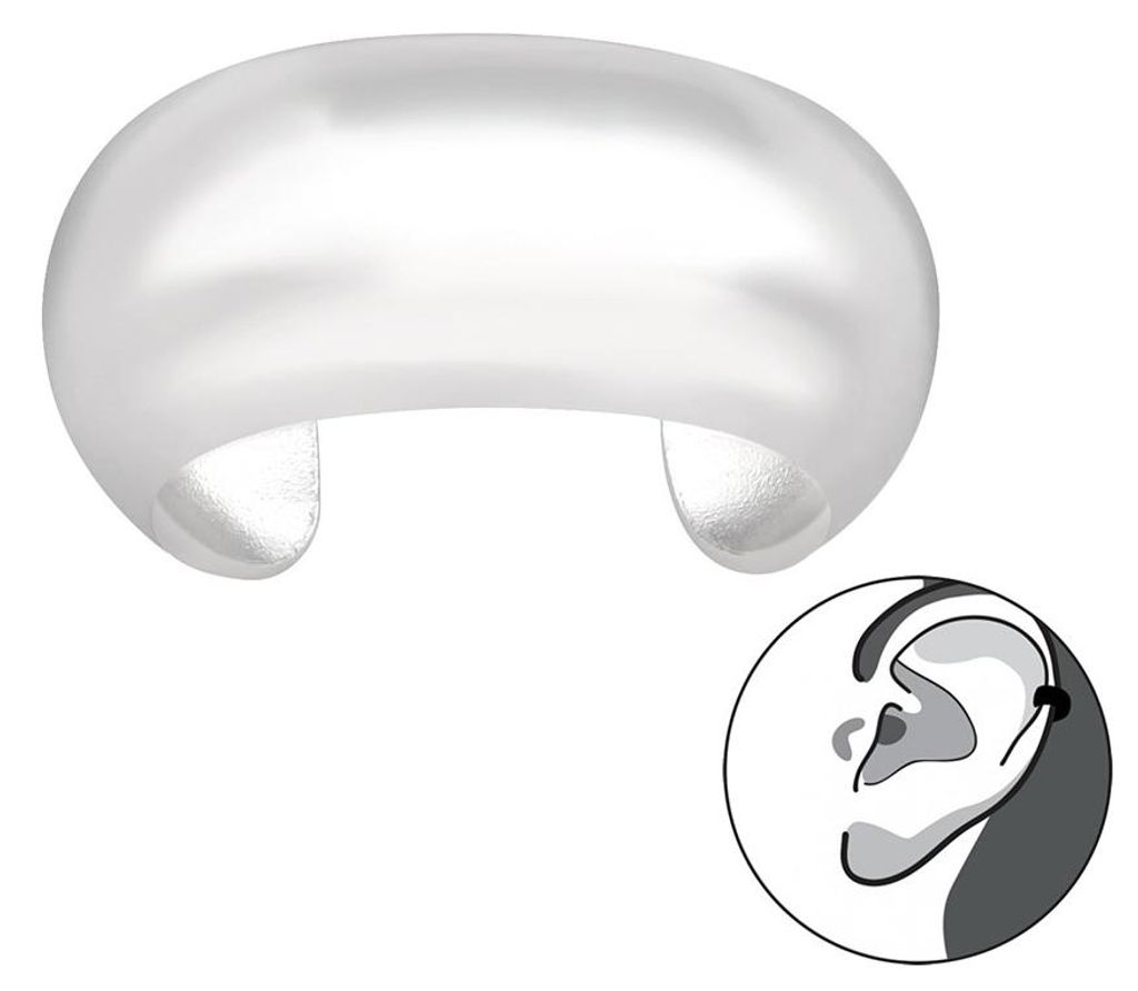 Ohrklemme schlicht: Ear Cuff Ohrring Silber 925 Produktbild 
