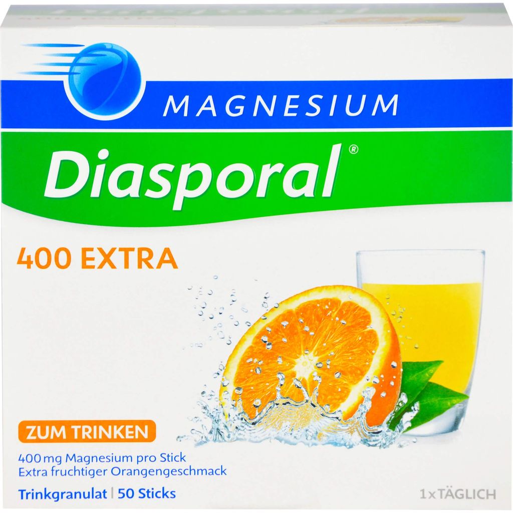 Magnesium-Diasporal 400 extra Trinkgranulat, 50 St. Beutel Produktbild 
