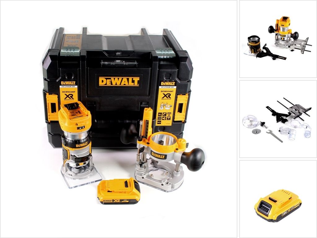 Dewalt DCW604NT Akku-Kombifräse
