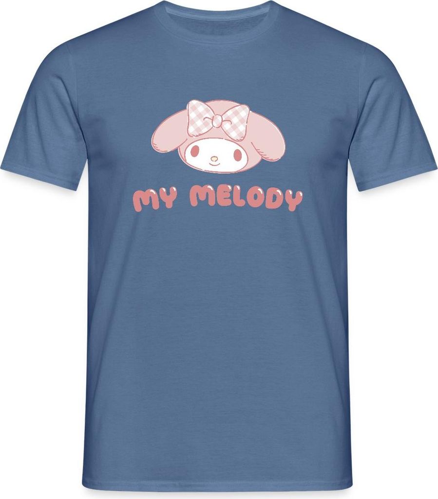 Spreadshirt My Melody Portrait Männer T-Shirt, M, Taubenblau