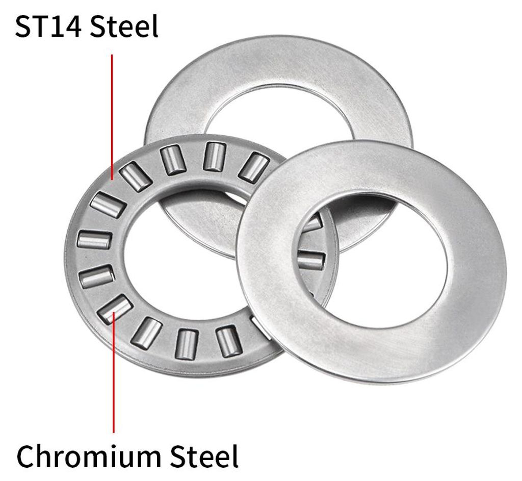 3 Stš¹ck Nadelrollenlager mit Unterlegscheiben Drucklagerkatalog 1 3/8 1/2 id TC815 + 2TRA