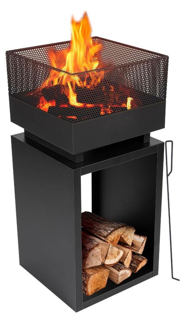 Terasové kachle BBQ Collection s komínom - sud na oheň s Obrázok produktu 