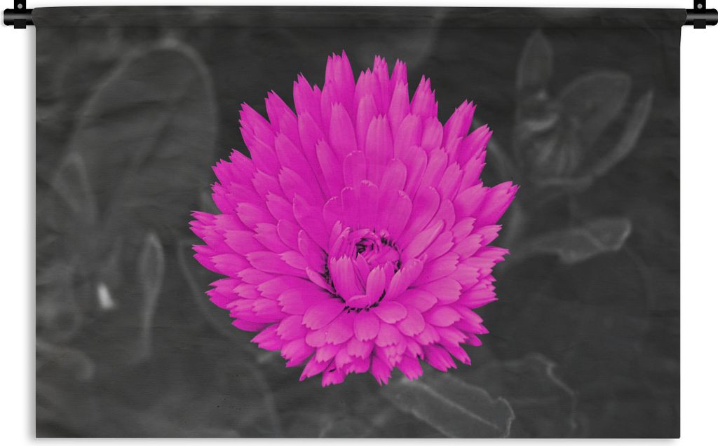 MuchoWow Wandteppich Wandbehang Blumen - Aquarell - Rosa 150x100 cm Tapisserie Dekoration Wandtuch - Waschbar - Tapisserien - Wand-Decke